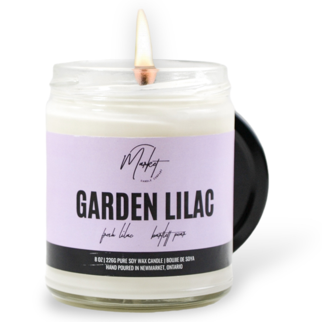 Garden Lilac Soy Candle: 8 oz