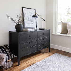 Hara 6 Drawer Dresser - Black