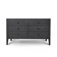 Load image into Gallery viewer, Hara 6 Drawer Dresser - Black
