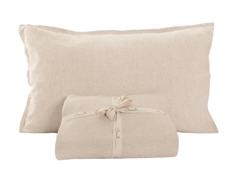 Belgian Linen Natural King Sheet Set