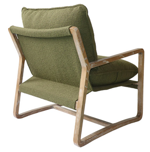 HUNTINGTON CLUB CHAIR - MOSS BOUCLE