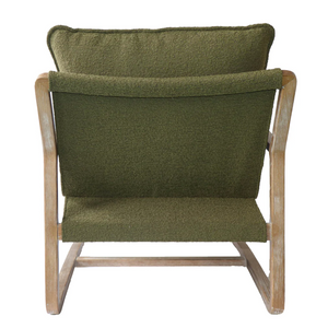 HUNTINGTON CLUB CHAIR - MOSS BOUCLE