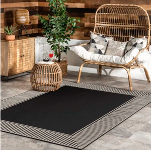 Antamo Simple Border Indoor/Outdoor Area Rug 5X8