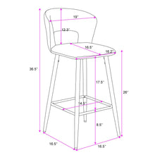 Load image into Gallery viewer, Cami Counter Height Stool, Blue
