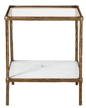 Load image into Gallery viewer, Ryandale Accent Table -Antique Brass Finish
