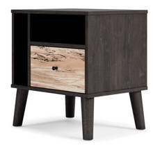 Load image into Gallery viewer, Hailey Nightstand Black/Brown
